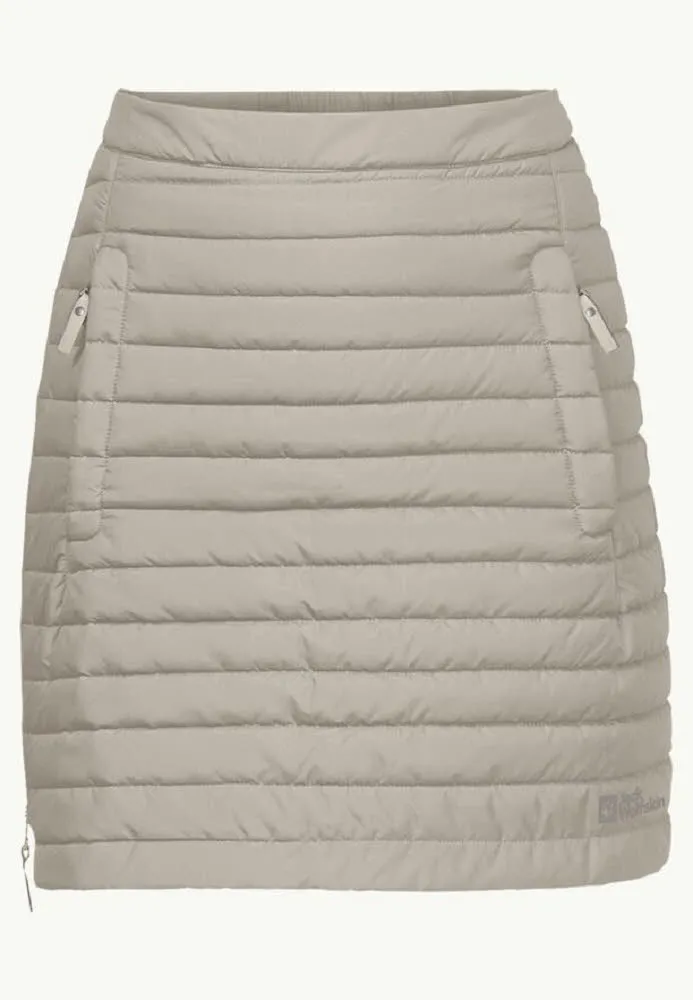 Jack Wolfskin ICEGUARD SKIRT Damen Rock Isolationsrock Winterrock dusty grey