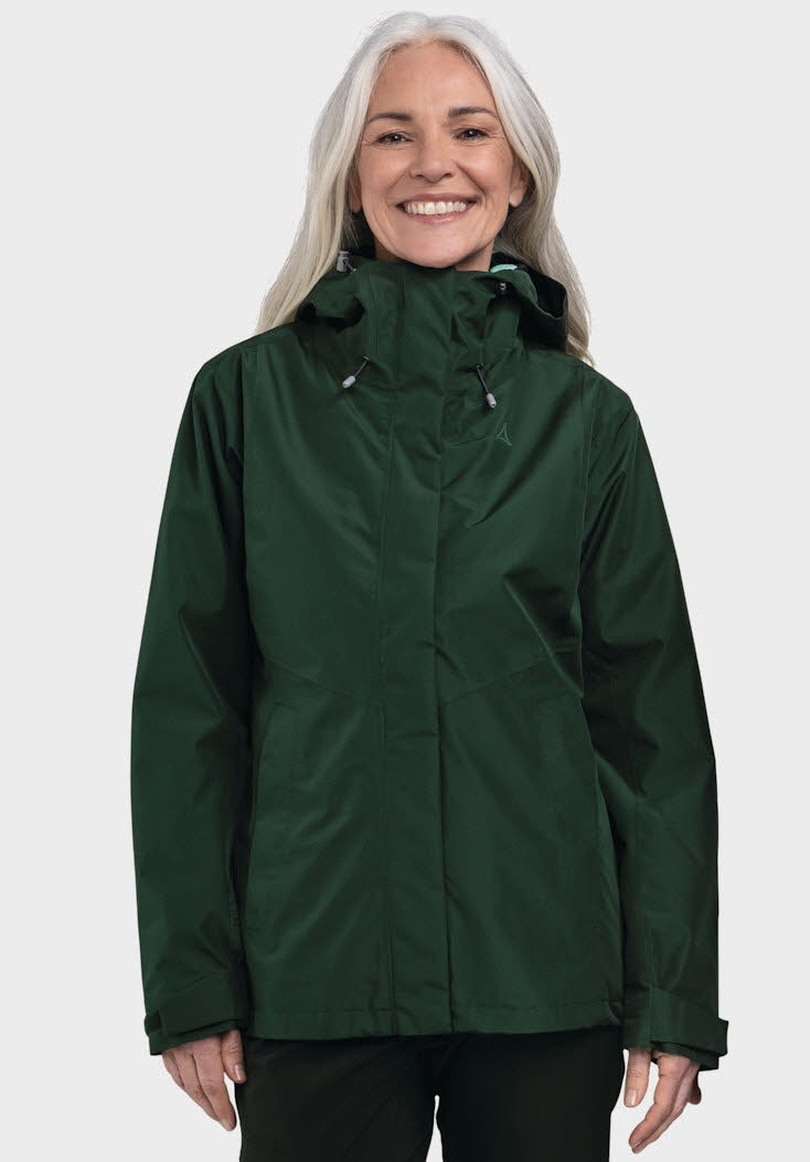 Schöffel Okere 3 in 1 Lagenjacke wasserdicht Damen grün