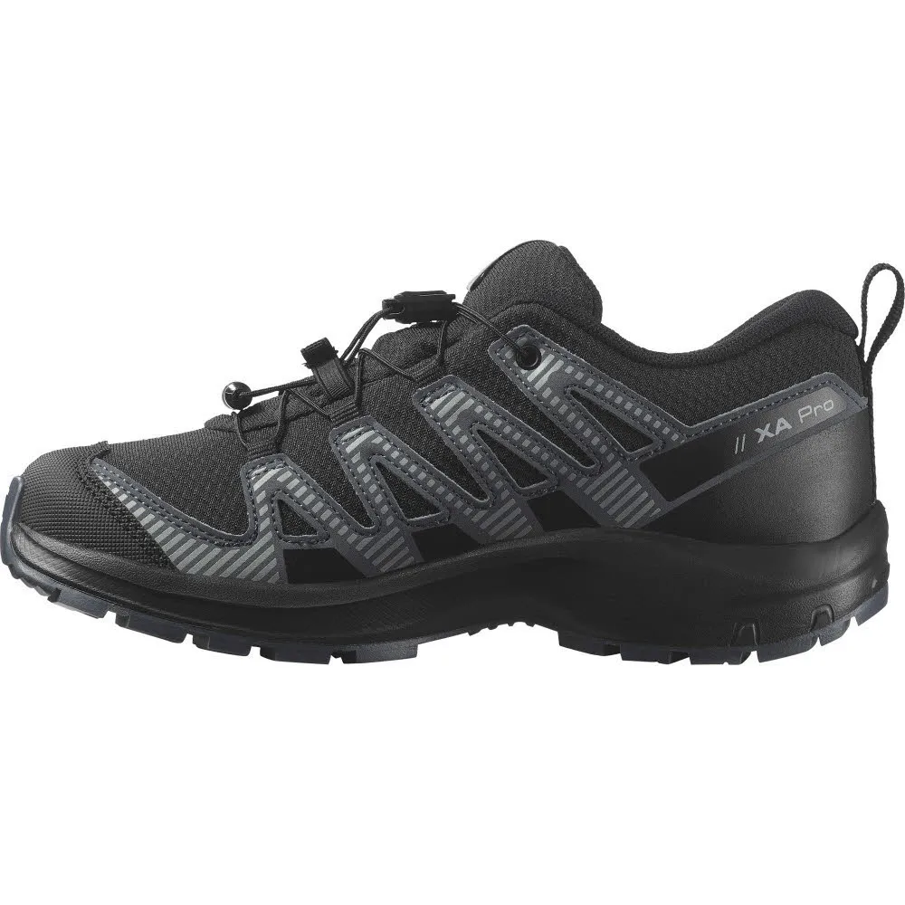 Salomon XA PRO V8 WP Jungen Outdoorschuhe Wanderschuhe schwarz