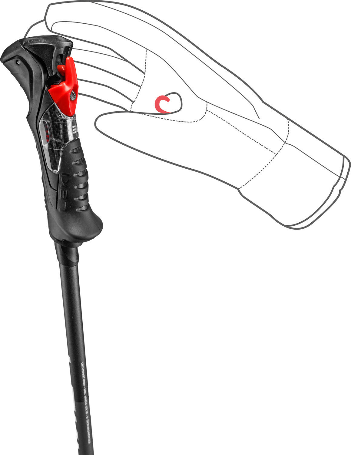 Leki Carbon 14 TR Unisex Skistöcke Ski Poles grau/schwarz
