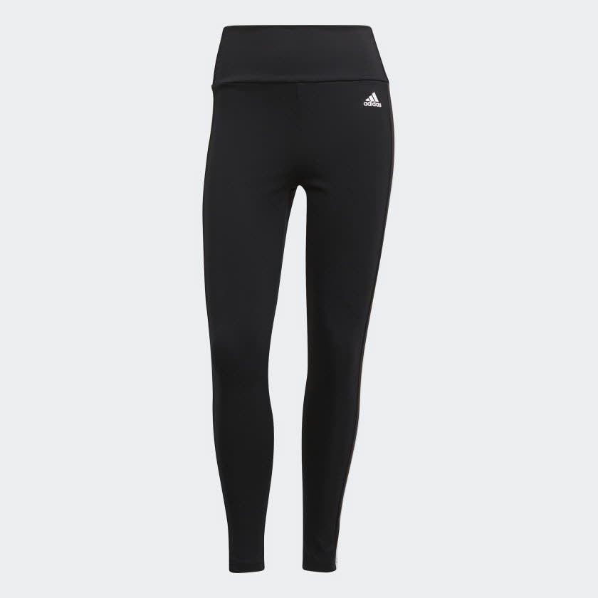 adidas DA W 3S 78 TIG Damen Leggings 7/8 Tights Trainingshose schwarz NEU