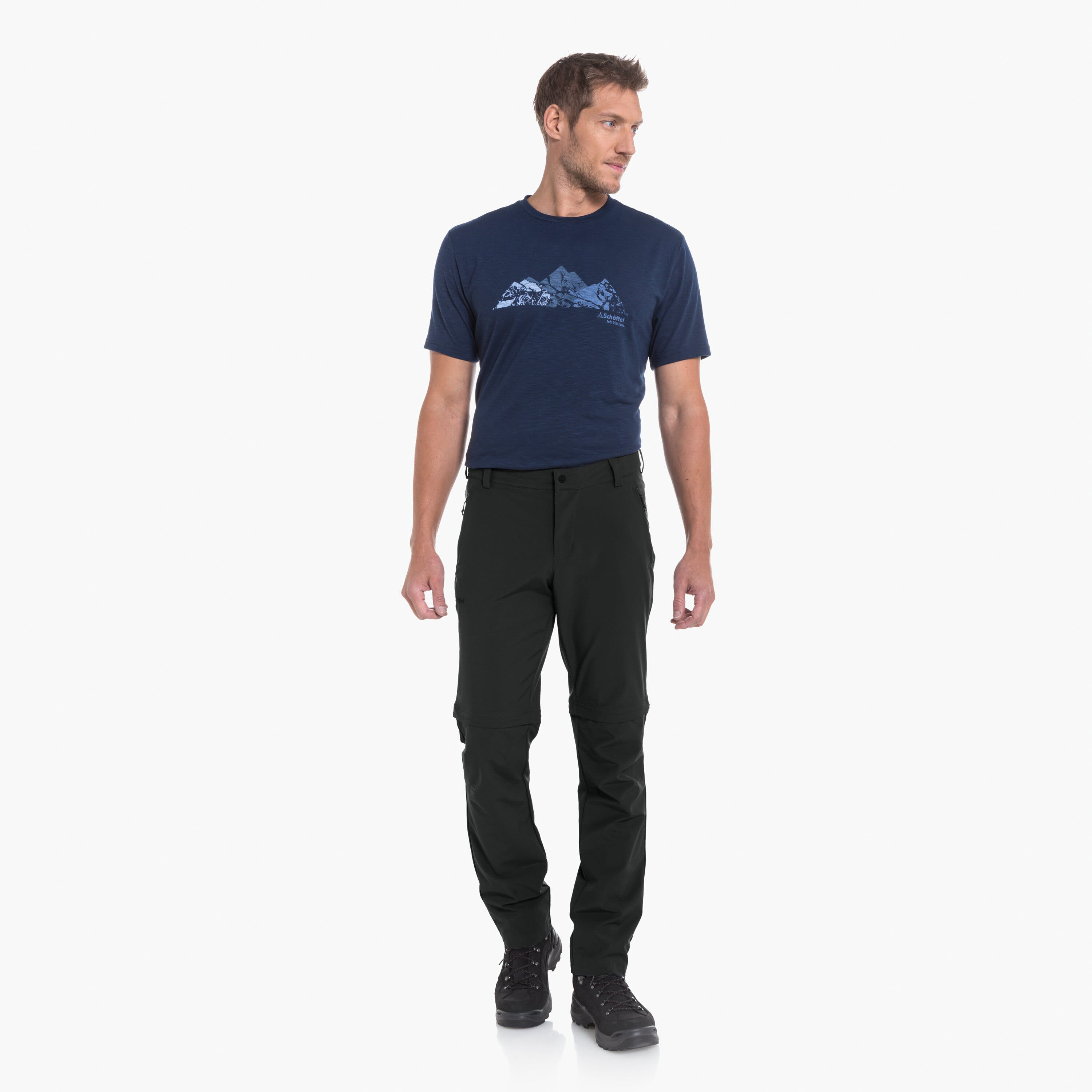 Schöffel Folkstone Zip Off Herren Wanderhose Trekkinghose Outdoorhose grau