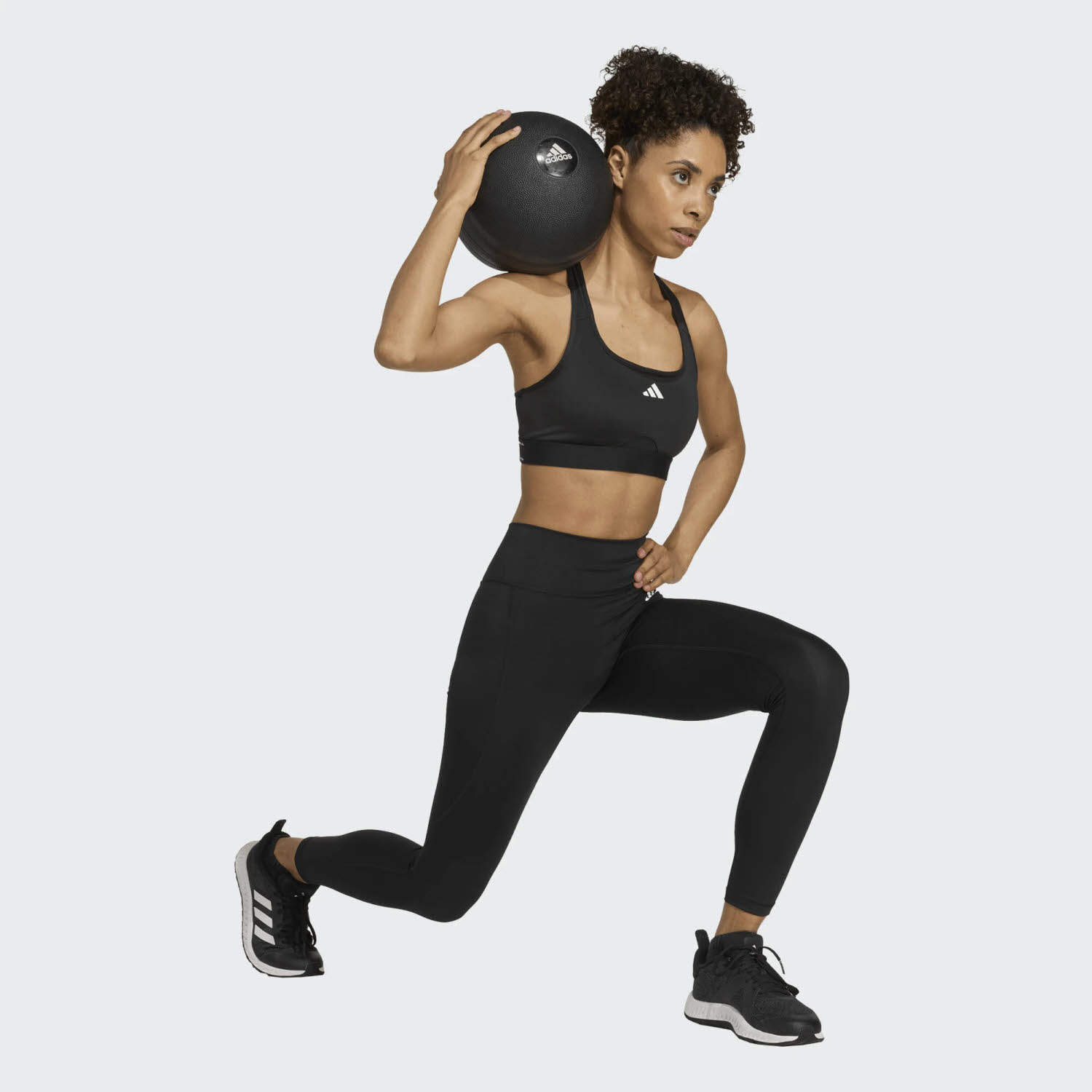 adidas Optime Essentials Workout Damen Leggings Sporthose schwarz