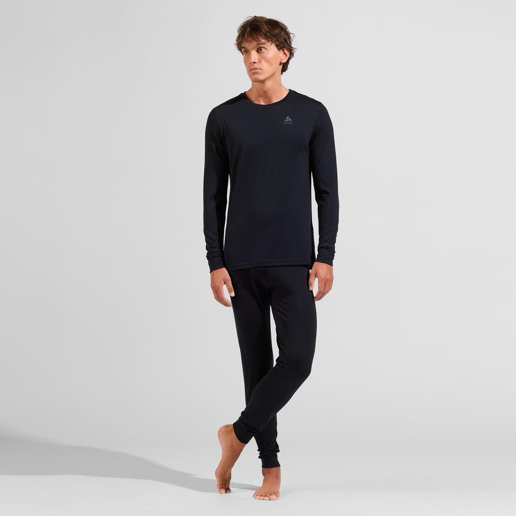 Odlo Natural Merino 200 Tights Herren Ski-Unterwäsche Outdoor schwarz