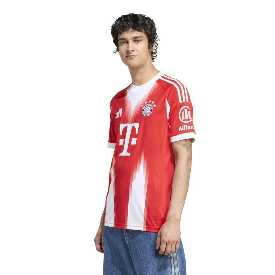 adidas FC Bayern München 25/26 Heimtrikot Herren Fußballtrikot rot/weiß