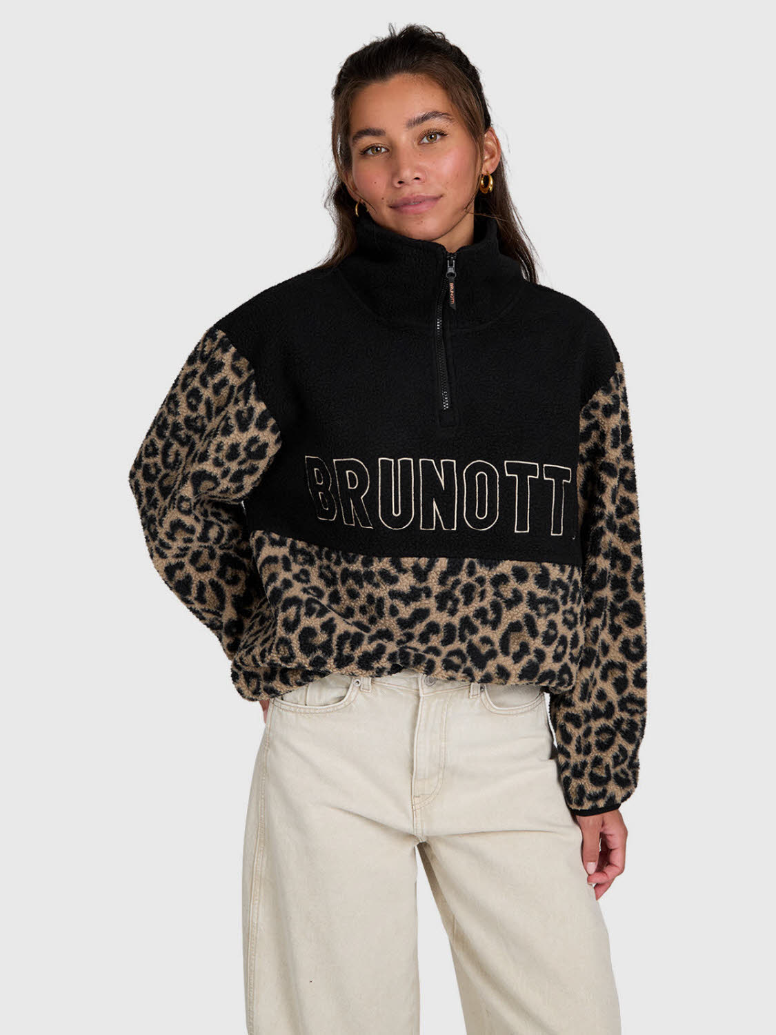 BRUNOTTI DA Chondra-Print Fleece Damen Fleecepulli multicolour/wild thing fungi