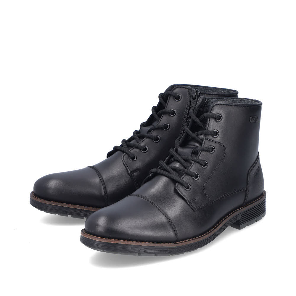 Rieker Schnürstiefel Herren Freizeitstiefel Stiefelette schwarz