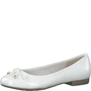 Marco Tozzi Damen Ballerina weiß
