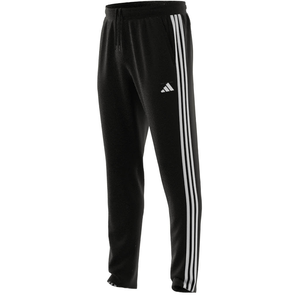 Adidas Train Essentials 3-Streifen Trainingshose Recycelt Bequem Herren Schwarz