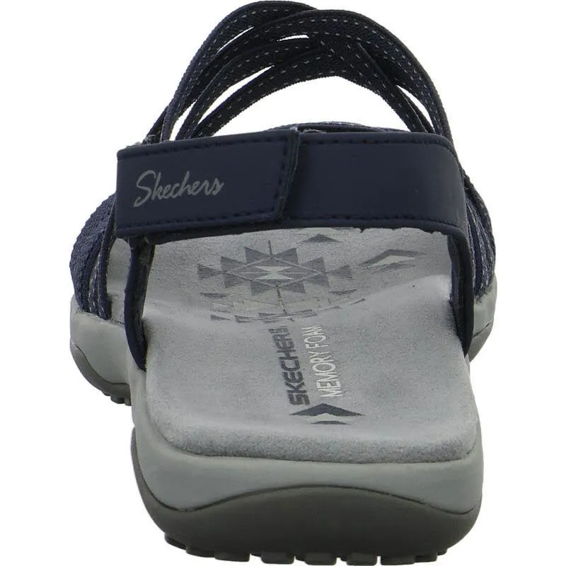 Skechers Reggae Slim - Summer Getaway Damen Sandalen blau