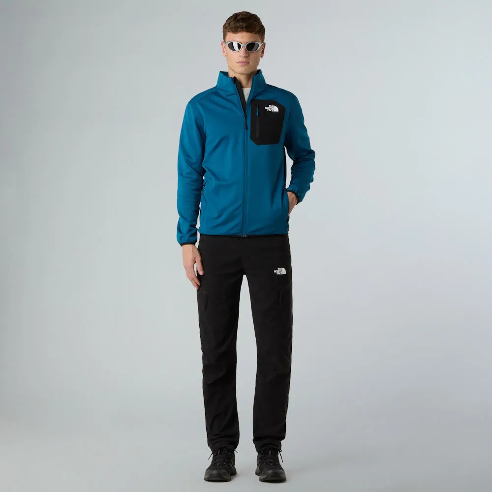 The North Face Crest Fleece Herren Fleecejacke Skirolli blau