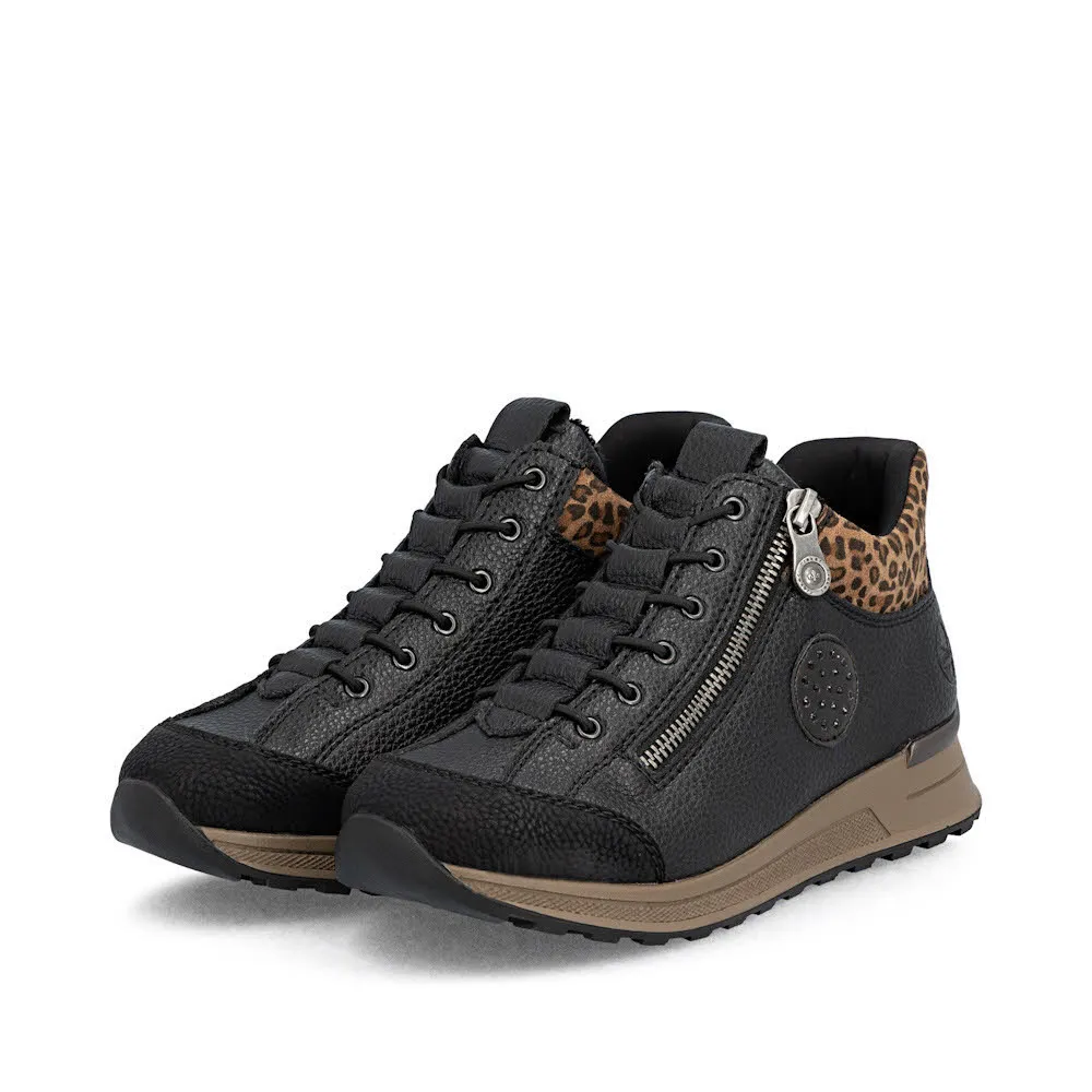 Rieker HWK Damen Stiefel Kurzstiefel schwarz