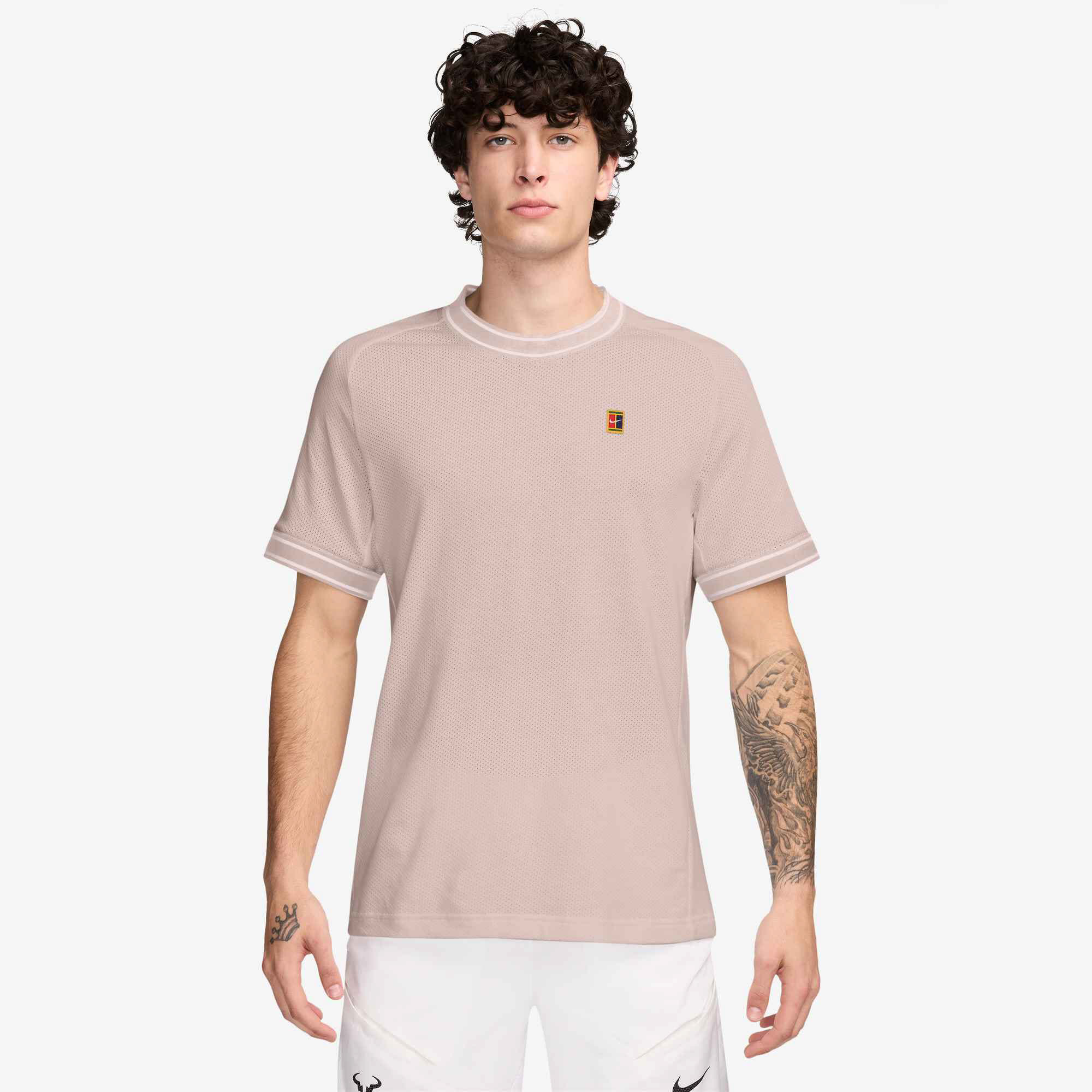 Nike NKCT HERITAGE SS TOP Herren T-Shirt silt red