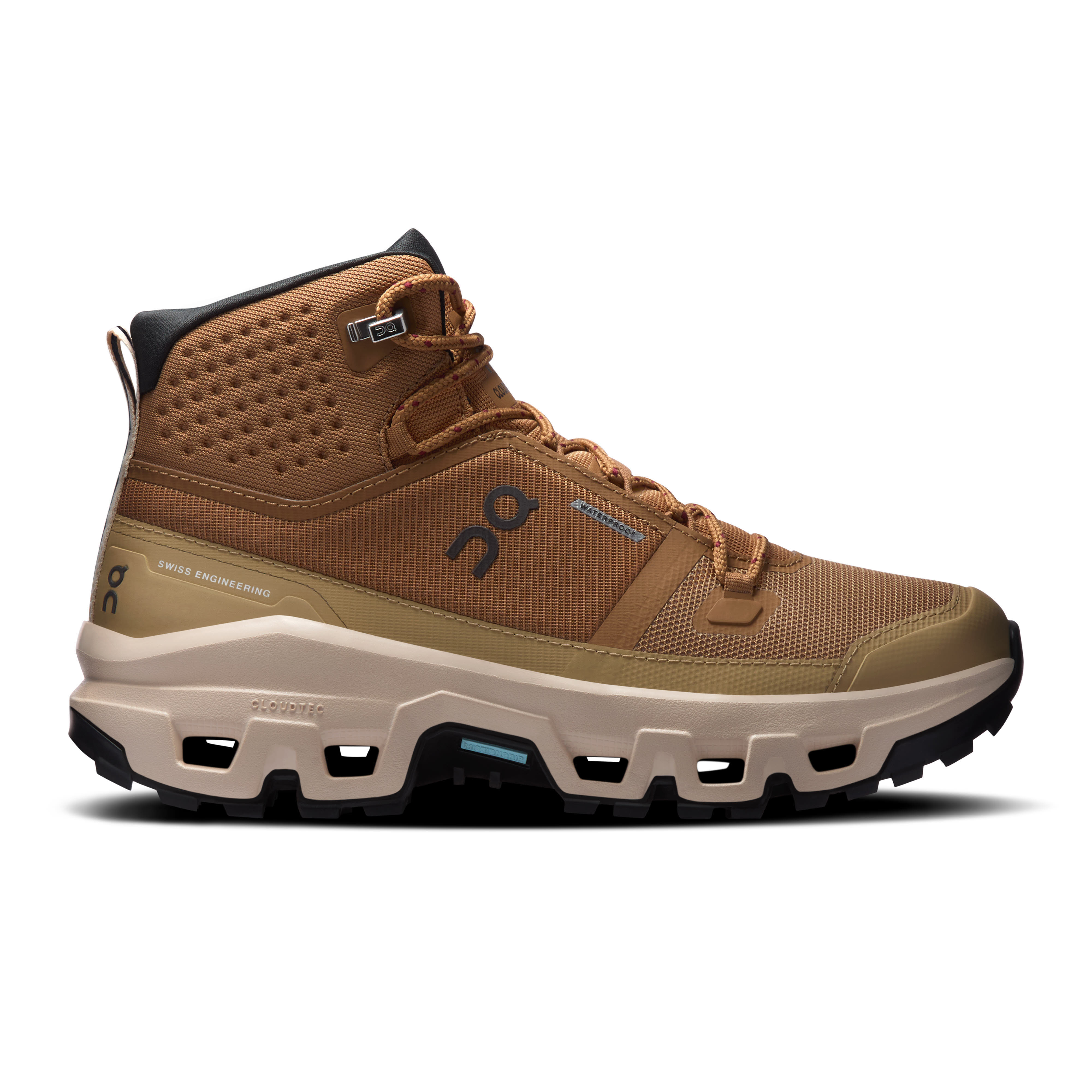 ON CLOUDROCK MID WP Damen Wanderschuhe Trekkingschuhe Mid sphinx/sand