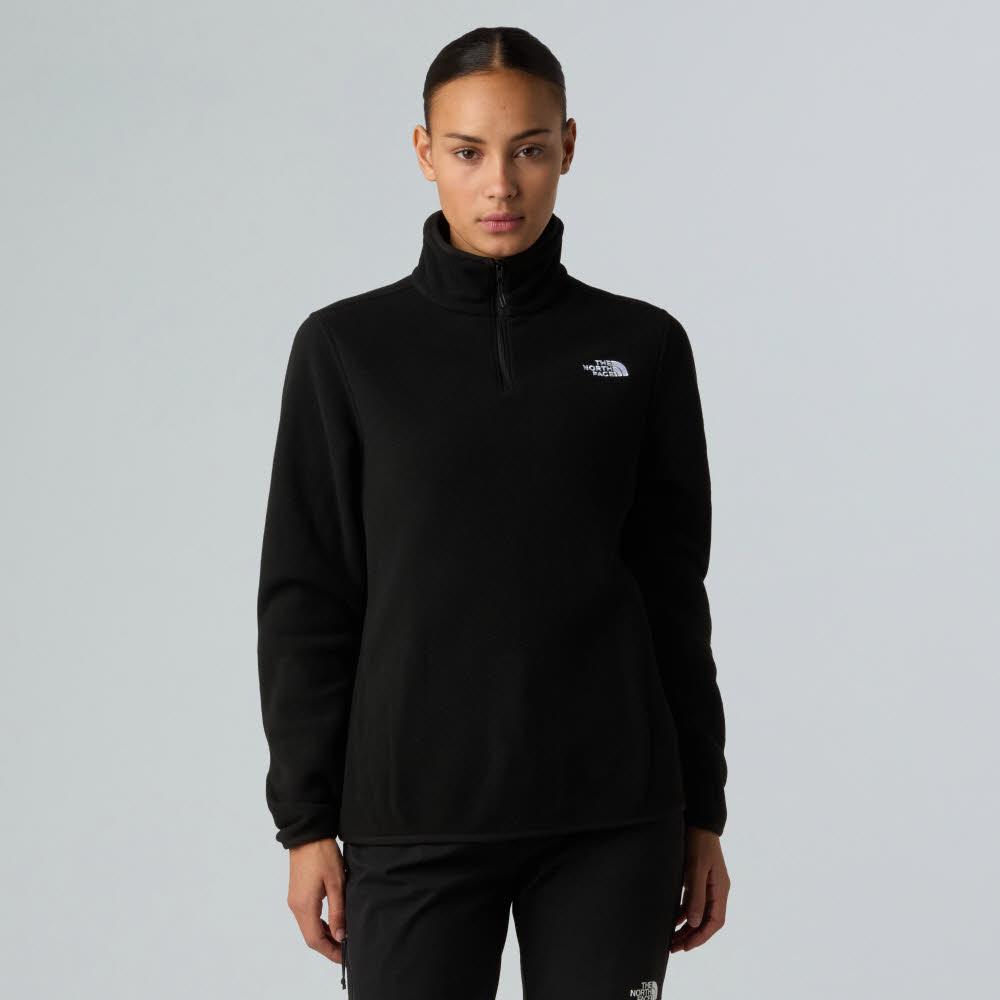 The North Face GLACIER FLEECE 1/4 ZIP Fleecejacke Longsleeve schwarz Bild 2 The North Face GLACIER FLEECE 1/4 ZIP Fleecejacke Longsleeve schwarz