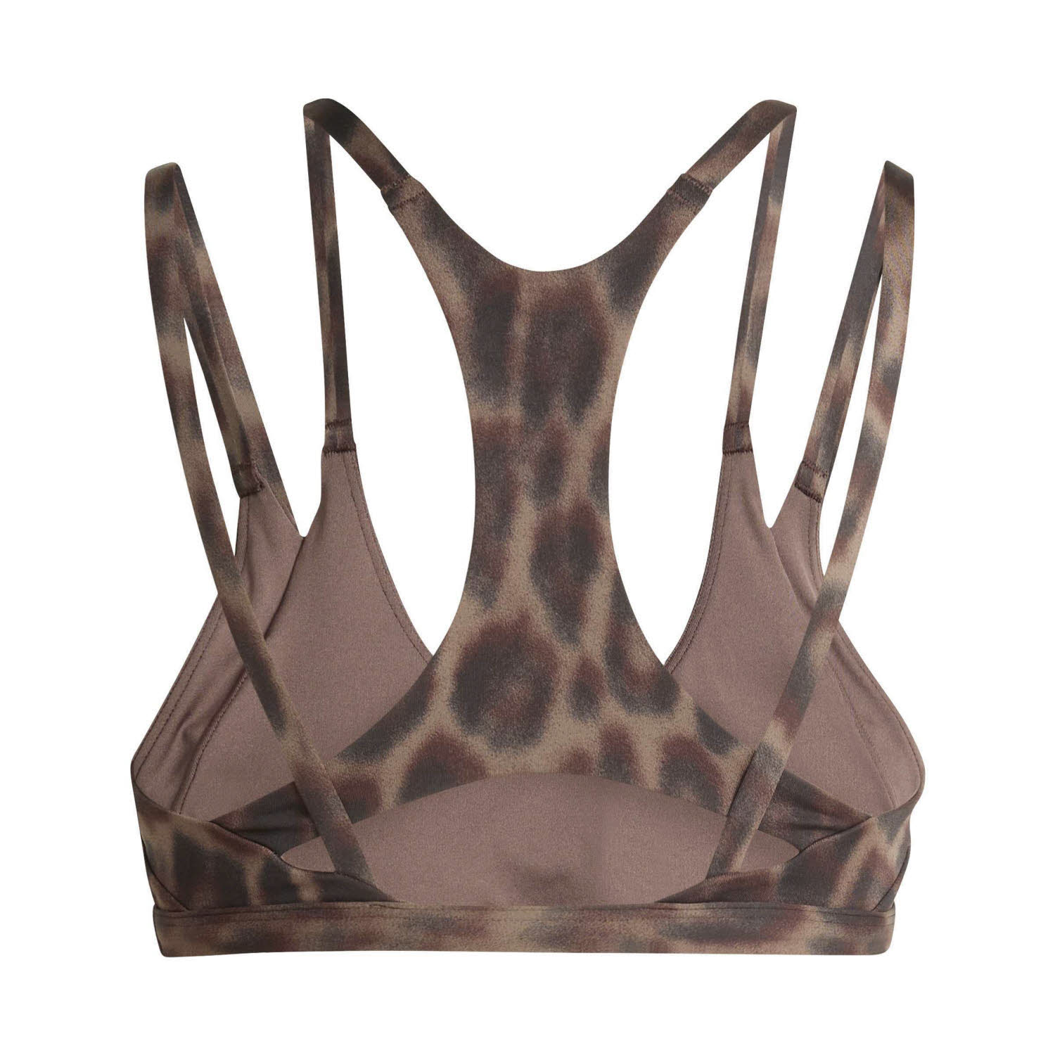 adidas Optime Leopard Träger-BH Damen Sport-BH Sports-Bra braun