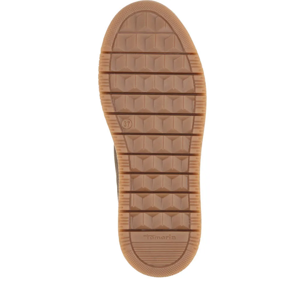 Tamaris Damen Stiefelette Winterstiefelette grün