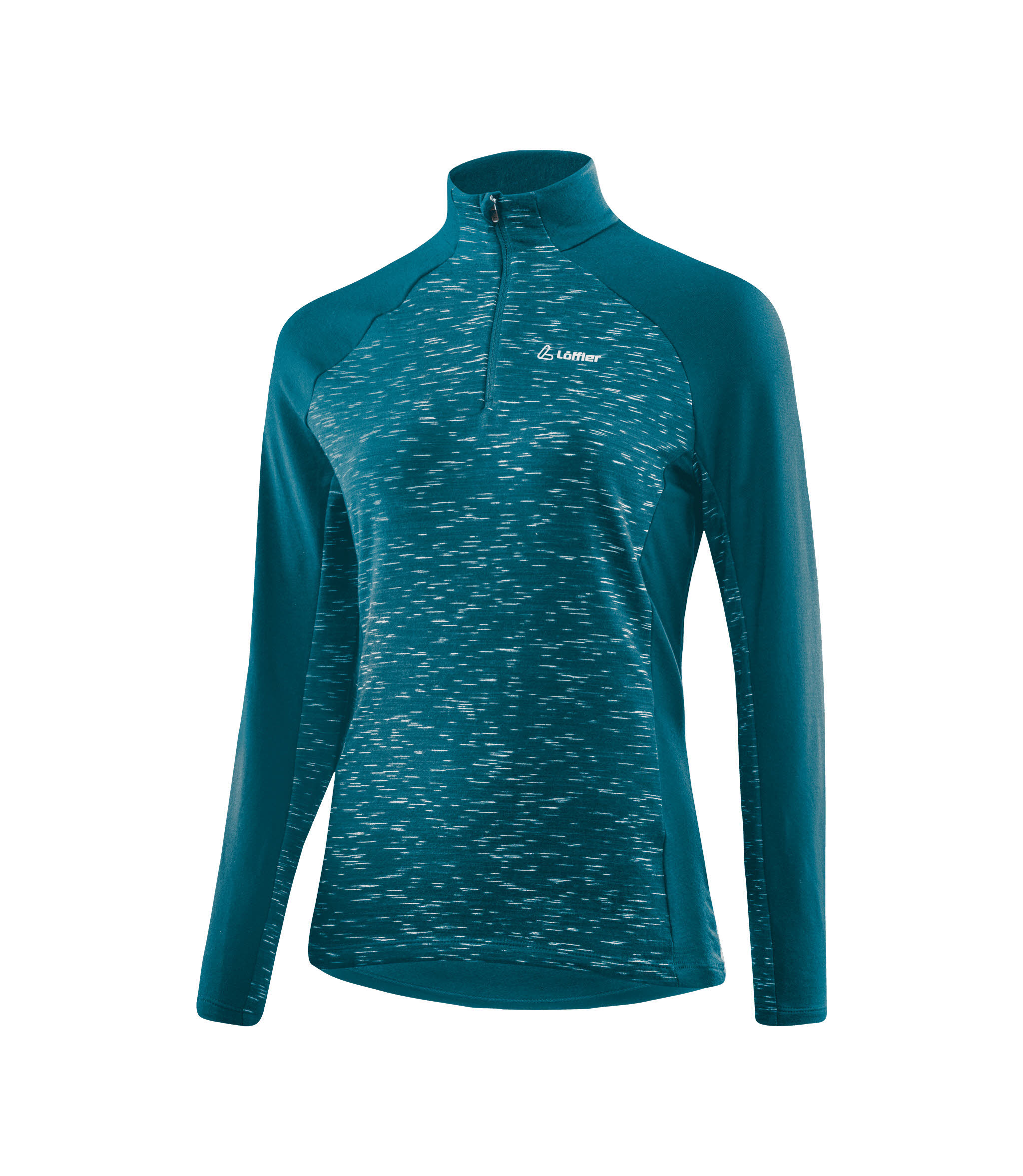 Löffler W MIDLAYER STARLIT TRANSTEX® Fleecepullover Skirolli Damen blau