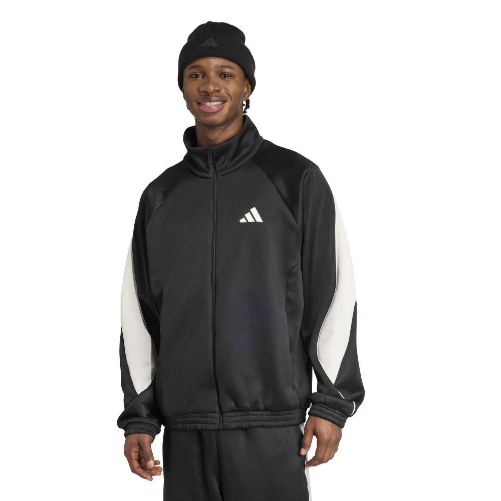 adidas STADIUM TRACK TOP Herren Sweatjacke Trainingsjacke black/off-white