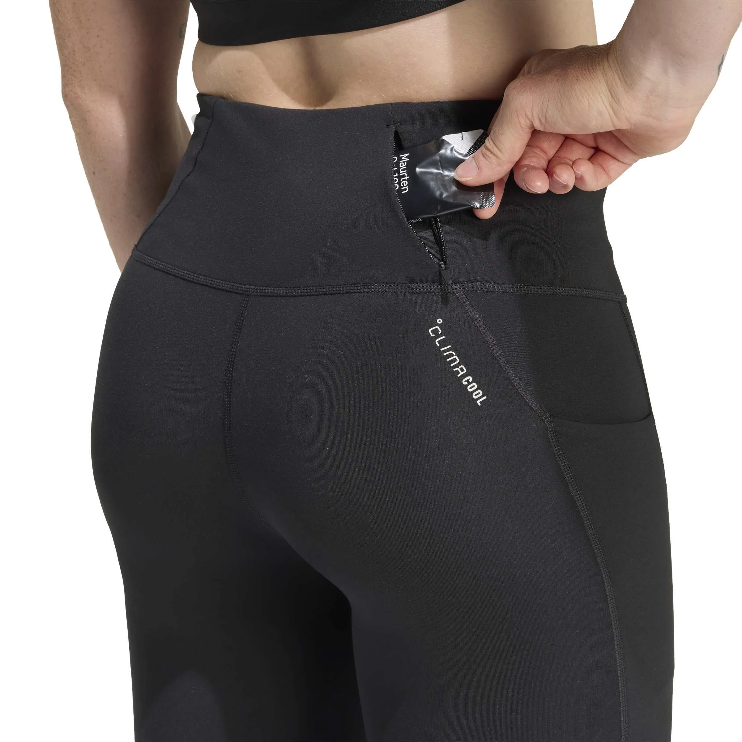 adidas aAdi365 3S 1/1 L Damen Laufhose Leggings schwarz