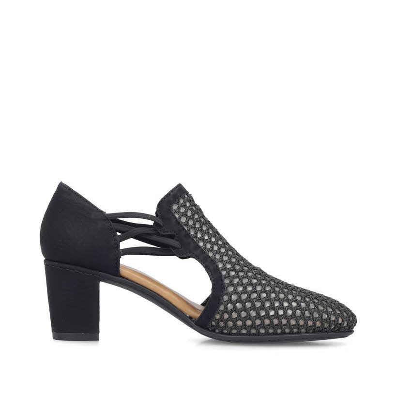 Rieker FSK Damen Pumps Slingpumps schwarz