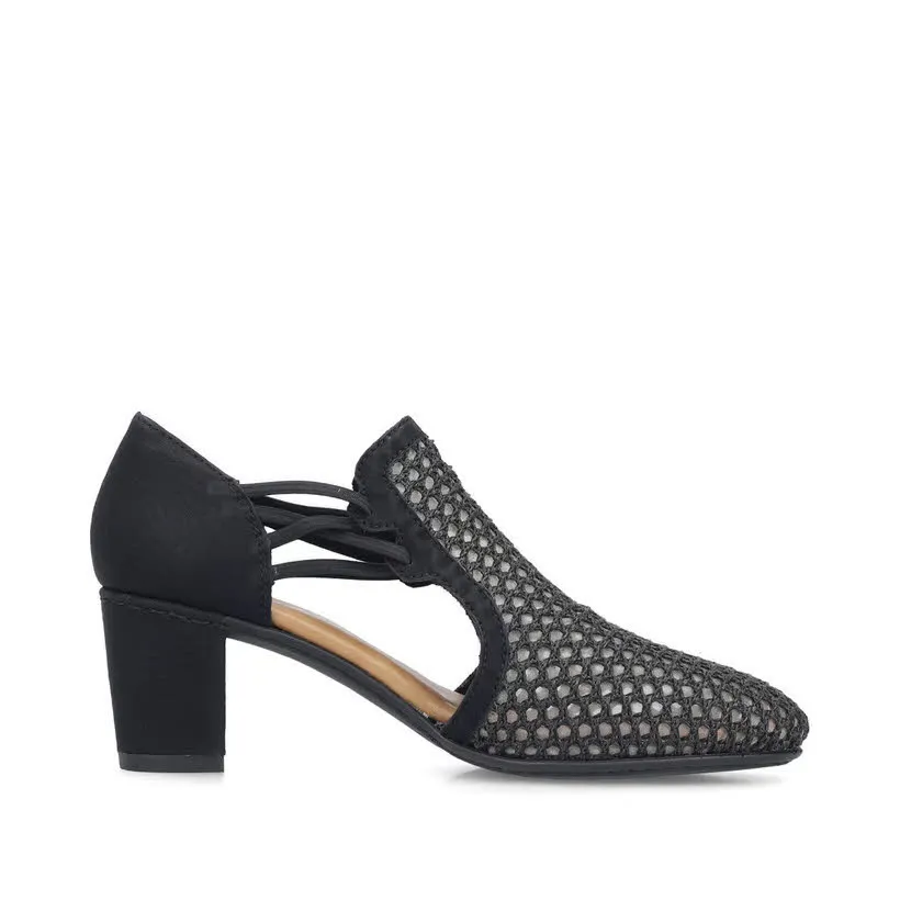 Rieker FSK Damen Pumps Slingpumps schwarz