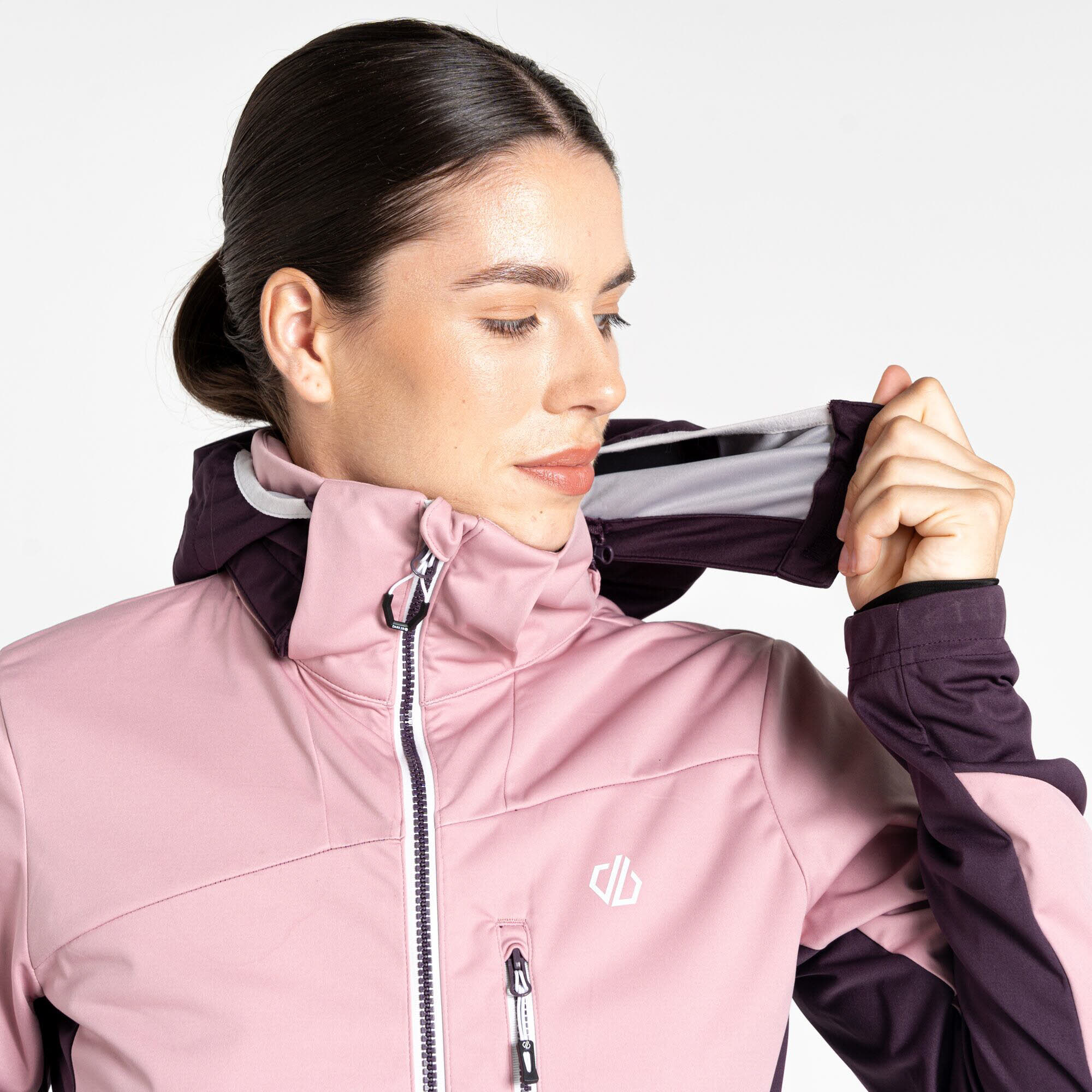 DARE 2B Damen Lexan II Softshelljacke Kapuzenjacke rosa dunkellila