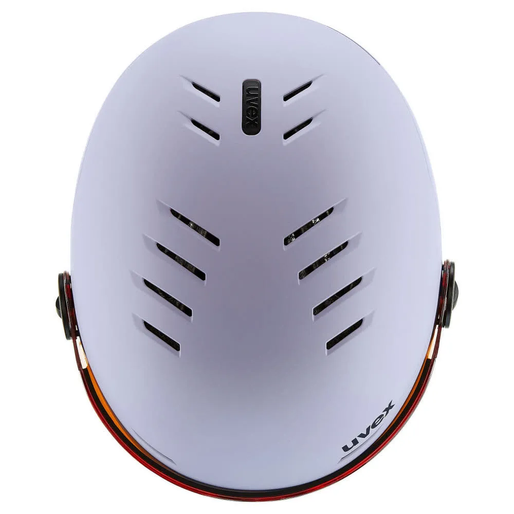 Uvex rocket jr. Kinder Skihelm Visier Helmset lila
