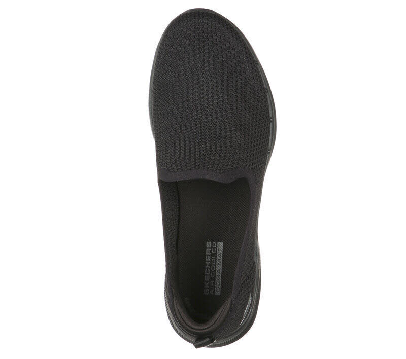 Skechers GO WALK 6 - CLEAR VIRTUE Damen Sneaker Low Slipper schwarz