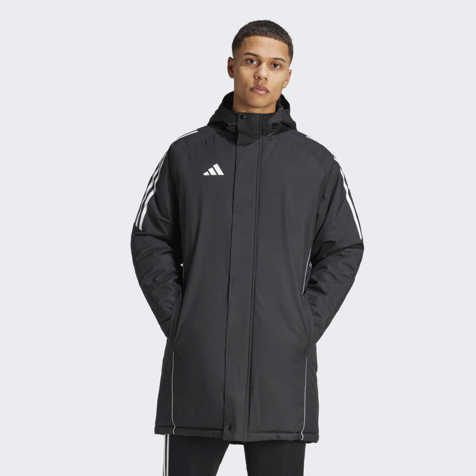 adidas Tiro 24 Stadium Parka Herren Stadionjacke schwarz