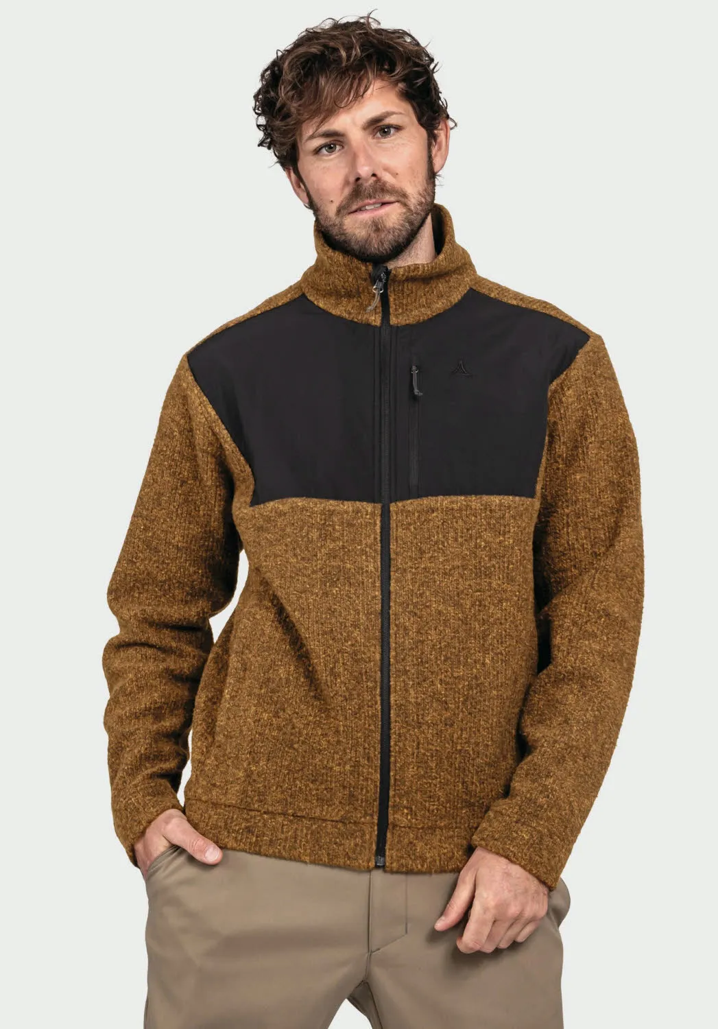 Schöffel Fleece Jk Style Canterbury MNS Herren Fleecejacke Outdoorjacke caramel
