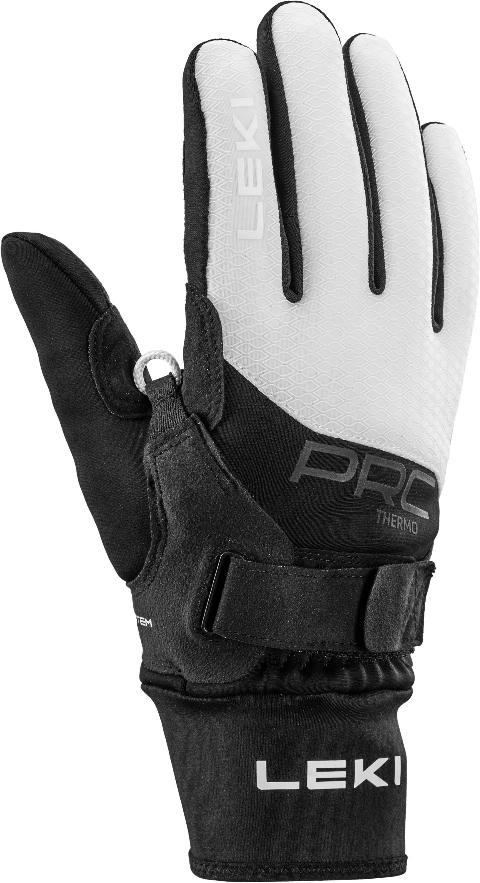 Leki Thermoplus PRC Shark Damen Handschuhe Schwarz Weiß