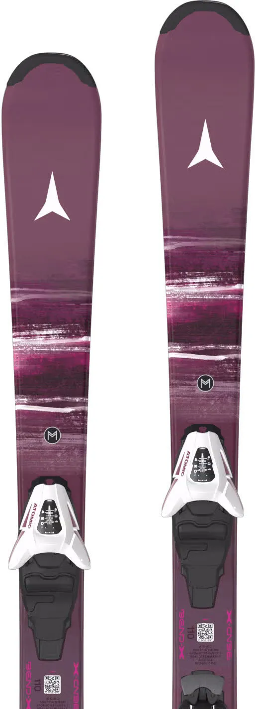 Atomic MAVEN J 100-120 + C 5 GW Mädchen Ski Einsteiger 26/27 red plum
