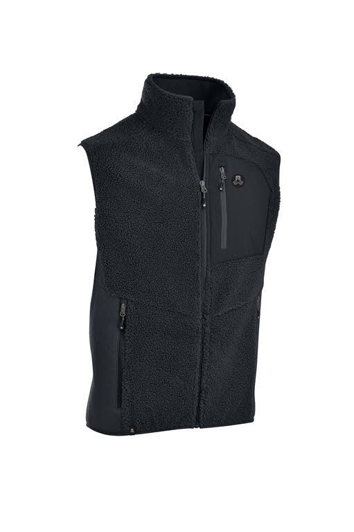 Maul Sport Wildkogel Herren Fleeceweste ärmellos schwarz