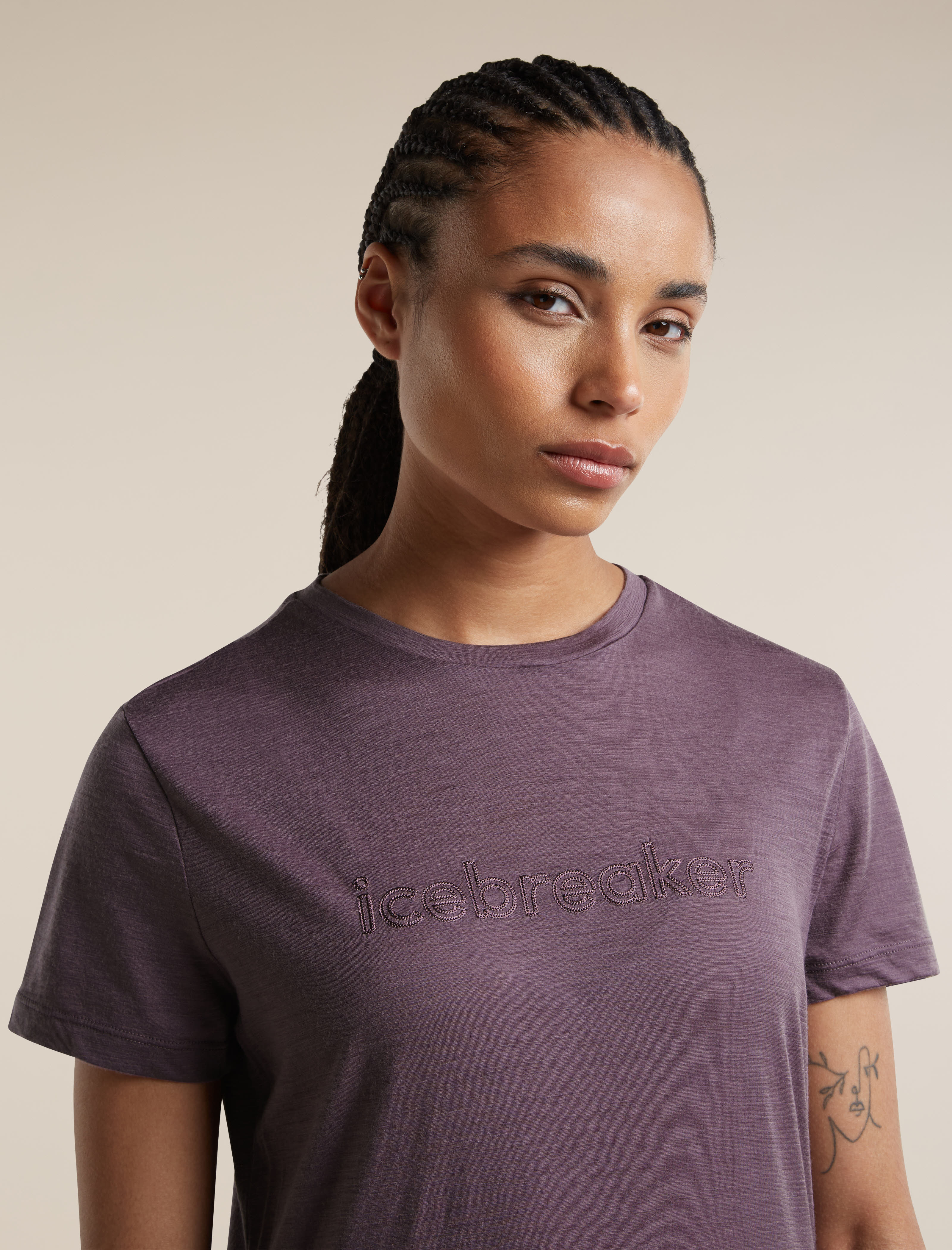 Icebreaker  M 150 Tech Lite SS Tee IBStitchlin Damen T-Shirt lila
