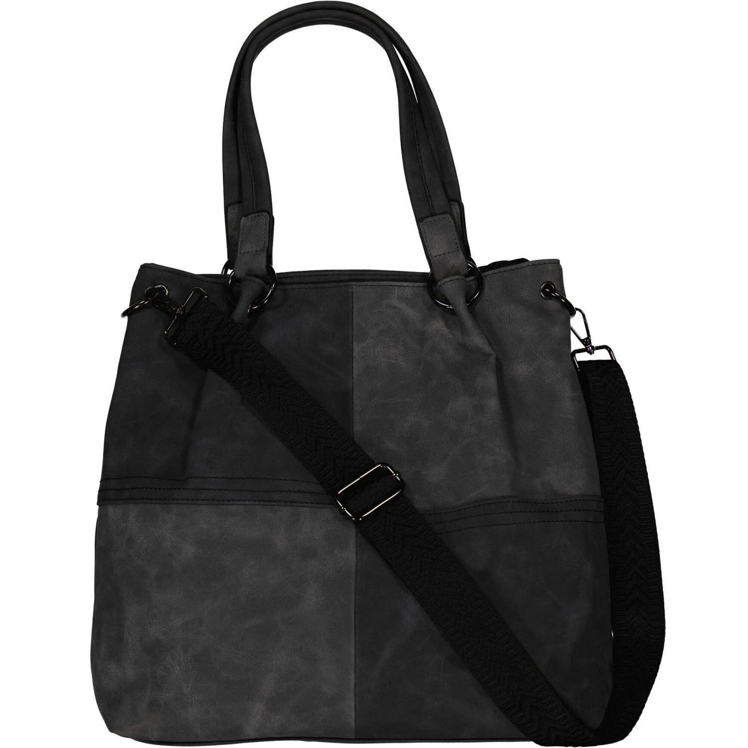 Dernier DI-1027 Damen Handtasche Modetasche schwarz