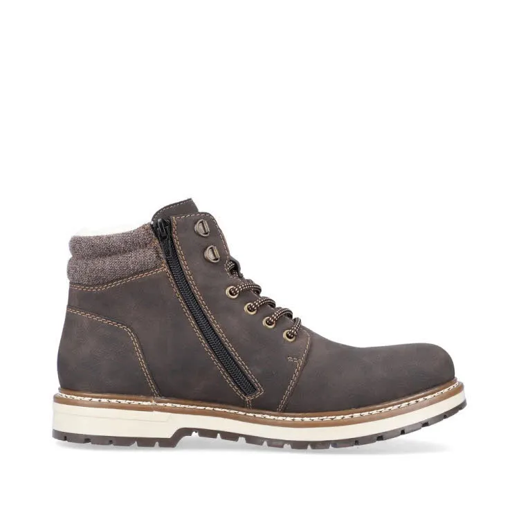 Rieker HWK Stiefel Herren Schnürstiefel Stiefelette braun