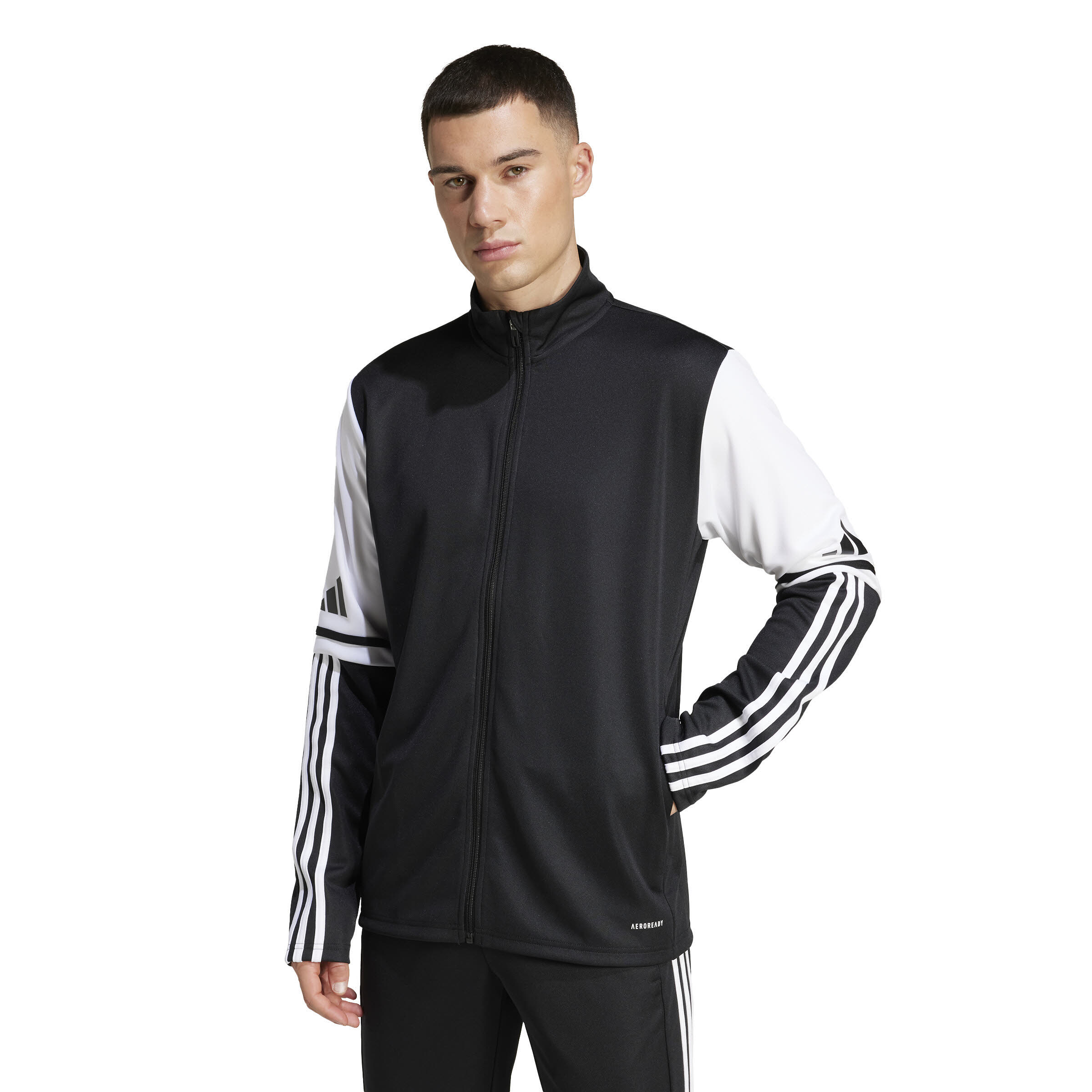 adidas Squadra 25 Trainingsjacke Sportjacke Herren schwarz weiß