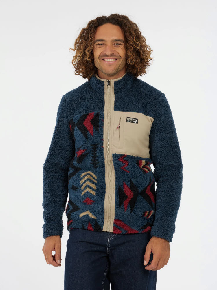 Protest PRTDon Outdoor fleece Herren Fleecejacke blau