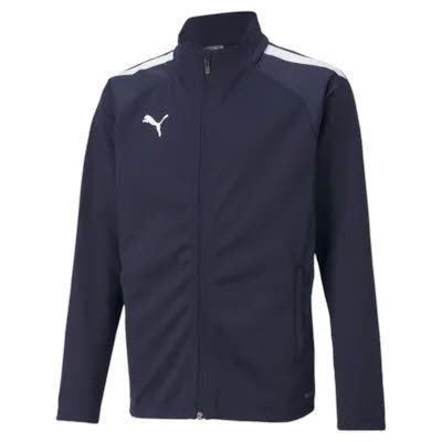 Puma teamLIGA Training Jacket Jr Sportjacke Kinder dunkelblau dunkellila