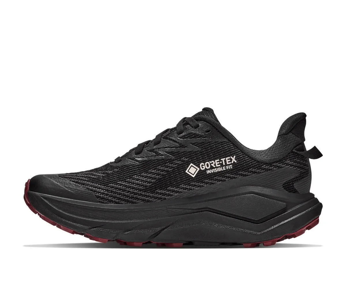 Hoka Challenger 8 GTX Damen Trailrunningschuhe Laufschuhe dunkelrot