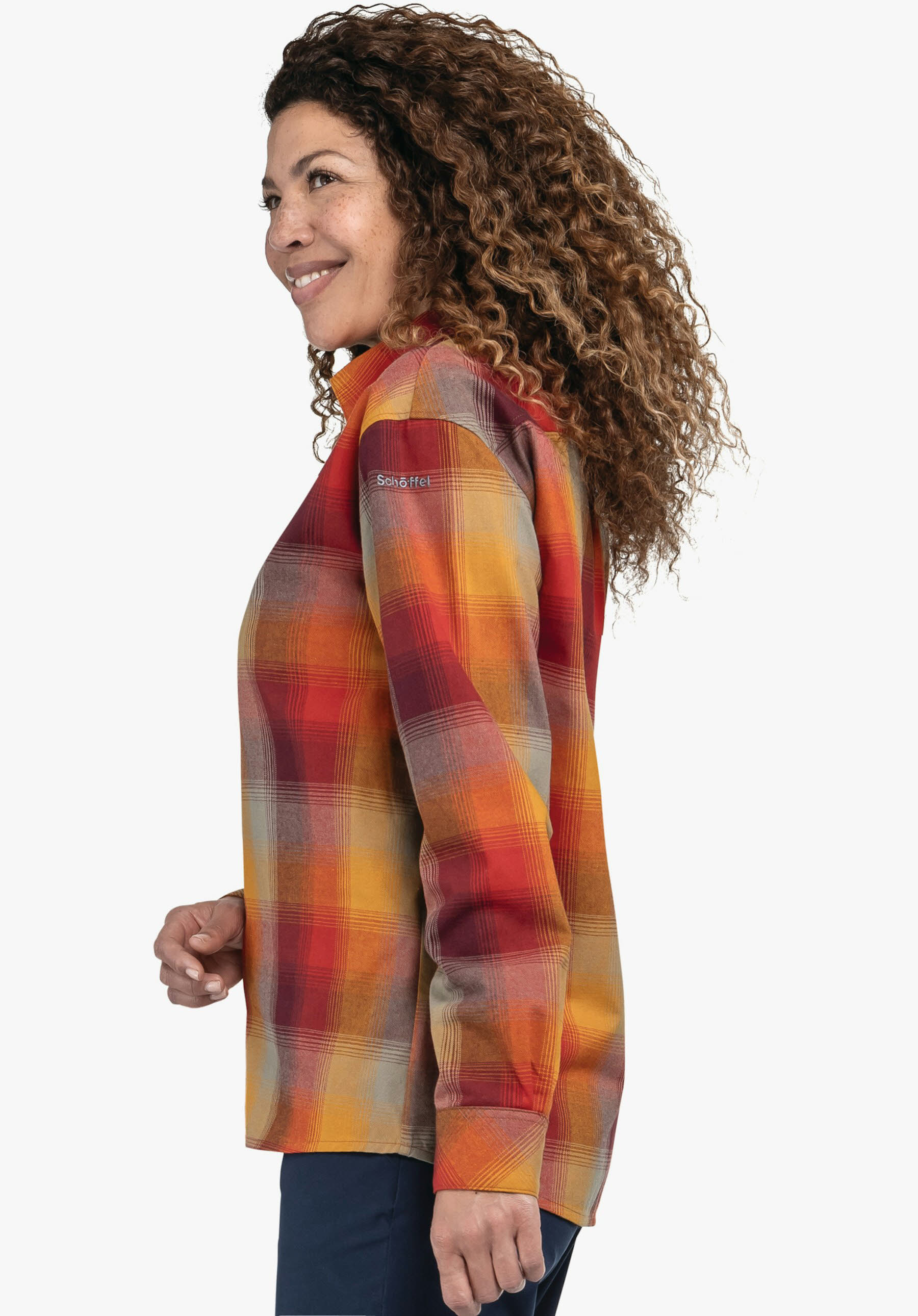 Schöffel LIMEDES Damen Bluse Wanderbluse Langarmhemd gelb