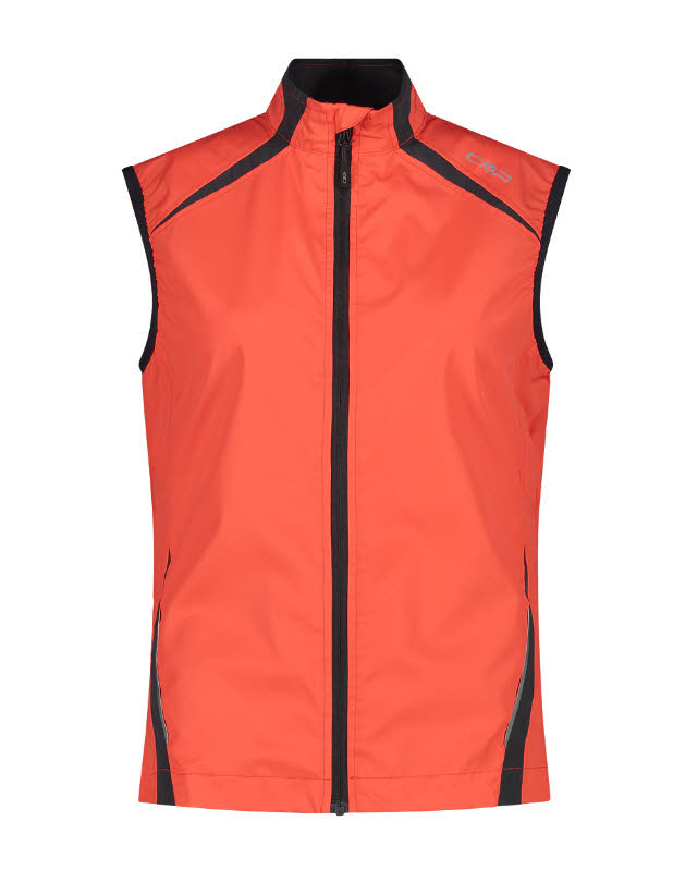 CMP Damen Weste Radweste Laufweste orangerot