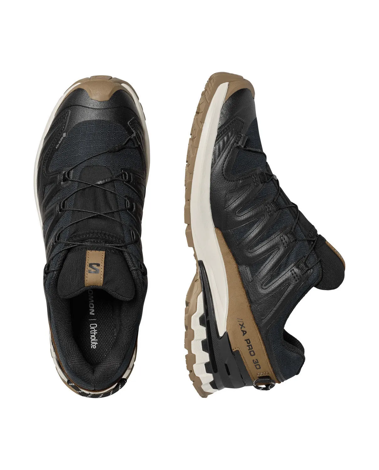 Salomon XA PRO 3D V9 GTX LIFELONG Herren Laufschuhe Trailrunning-Schuhe schwarz/braun/weiß