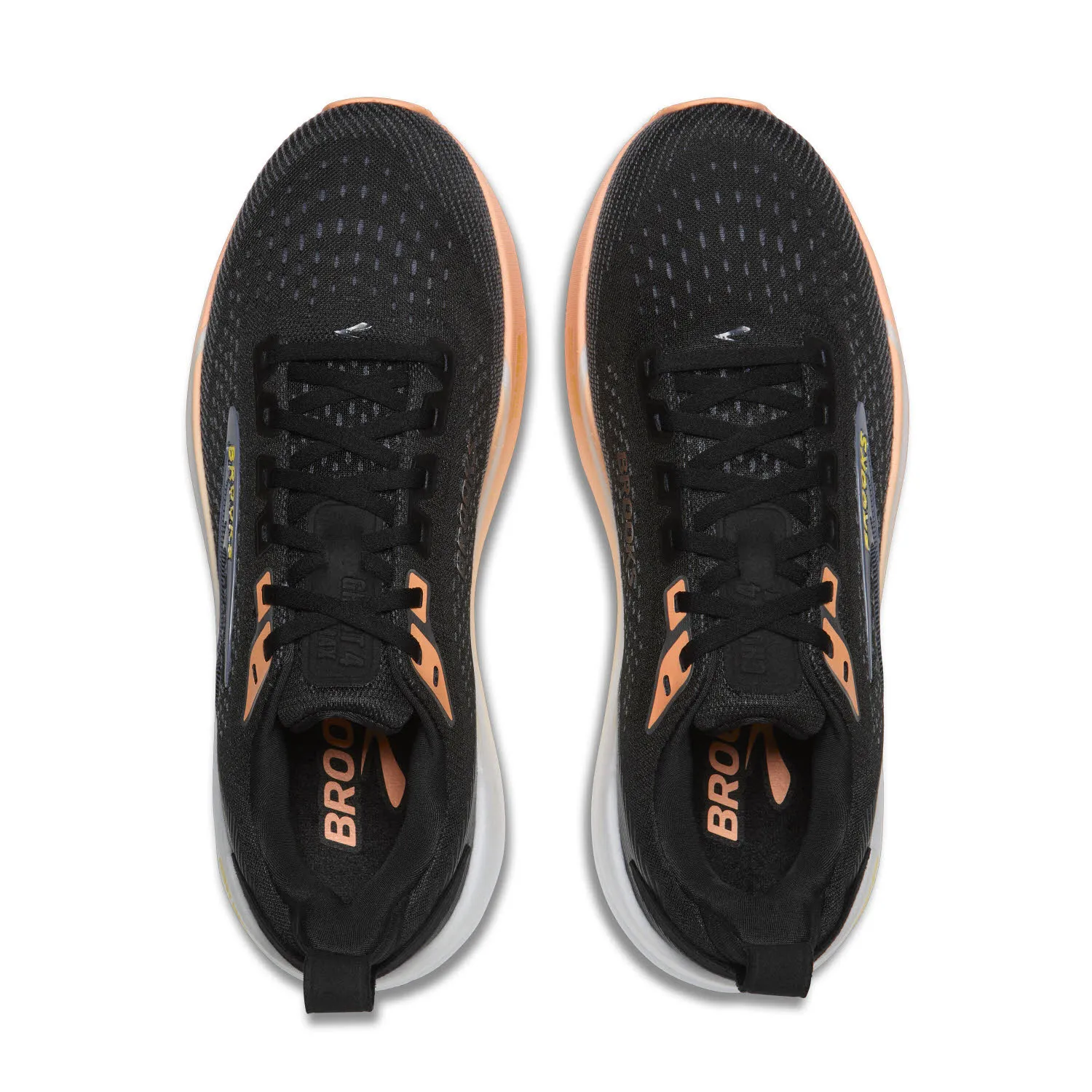 Brooks Ghost Max 4 Damen Laufschuhe Joggingschuhe schwarz/orange
