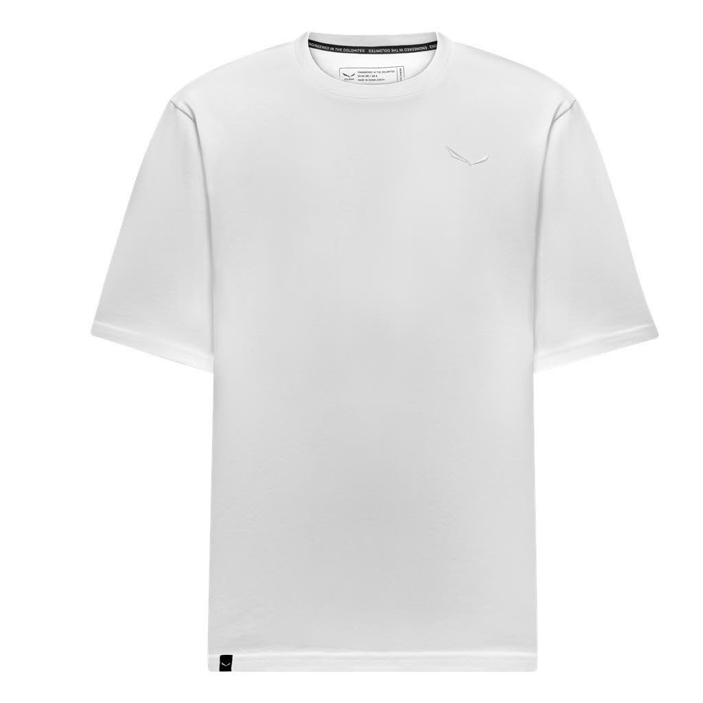 Salewa EAGLE PEAK T-SHIRT SS M Herren Shirt weiß mit Backprint