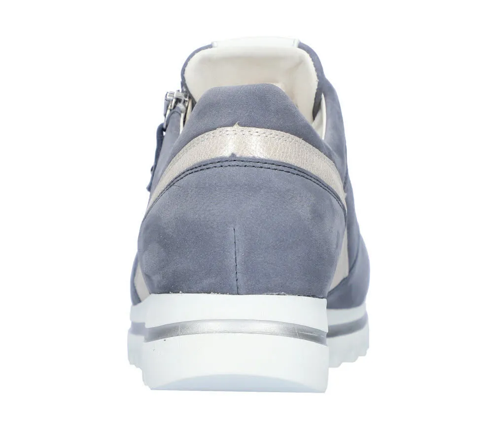 Waldläufer Haiba Damen Sneaker Halbschuh blau