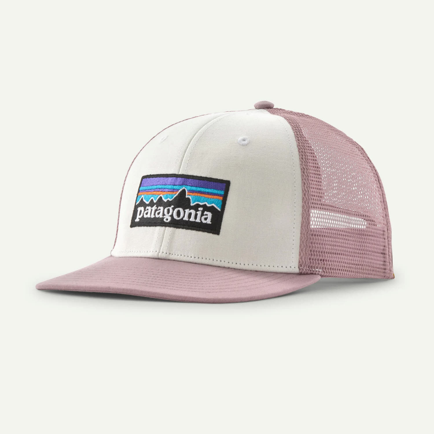 Patagonia P-6 Logo Trucker Hat Damen Kappe Cap white w quiet violet