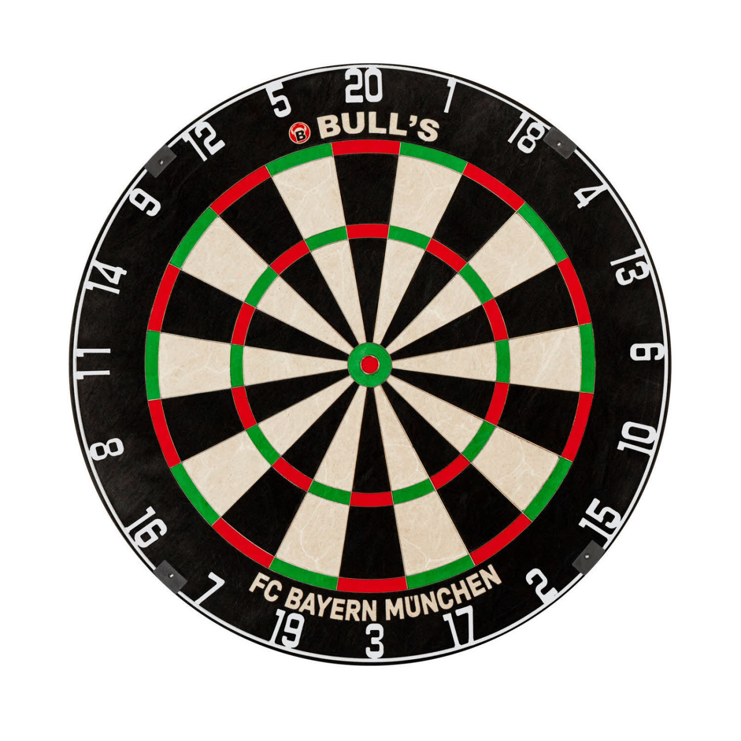 BULL’s FC Bayern München Bristle Board Steeldartboard schwarz