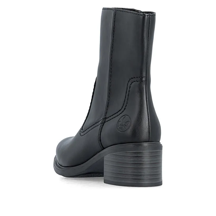 Rieker Stiefelette Slipper Freizeitschuh Damen schwarz